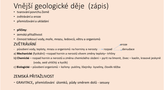 PR9 - Zvětrávání prezentace